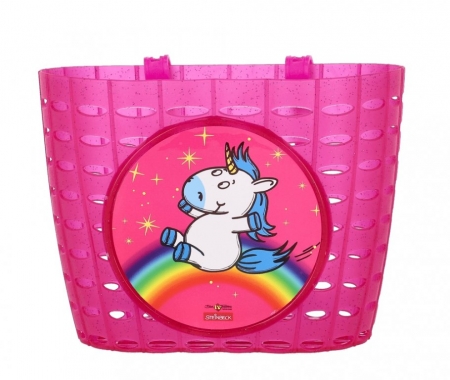 koš dětský Bike Fashion Einhorn růžový