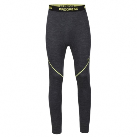 spodky dlouhé pánské Progress MW SDN 170 merino černý melír