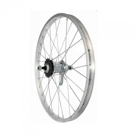 kolo zapletené s torpédem Velosteel 26" 590-21 zadní 36 děr stříbrné