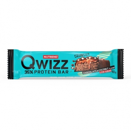 tyčinka Nutrend QWIZZ PROTEIN BAR čokoláda kokos 60g