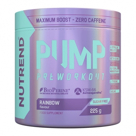 nápoj Nutrend PUMP PRE-WORKOUT 225g rainbow