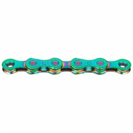 řetěz KMC X12 aurora green 126čl. BOX