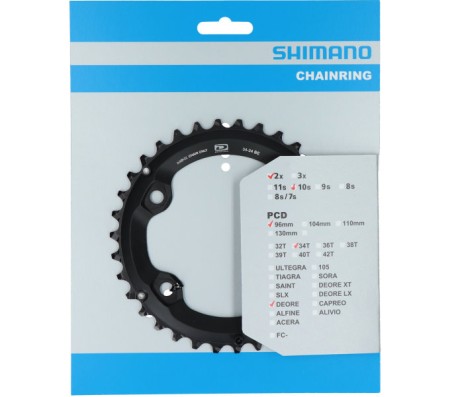 převodník 34z Shimano Deore FC-M6000 2x10 4 díry