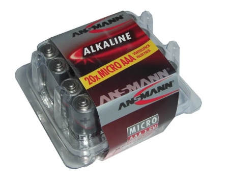 baterie Ansmann alkalické AAA 20ks