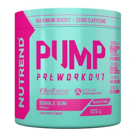 nápoj Nutrend PUMP PRE-WORKOUT 225g bubble gum