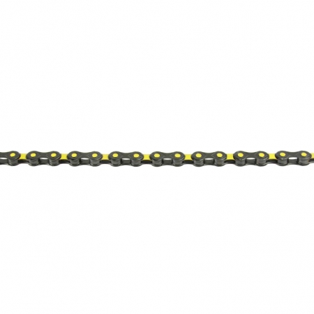 řetěz KMC DLC12 černo-žlutý 126čl. BOX