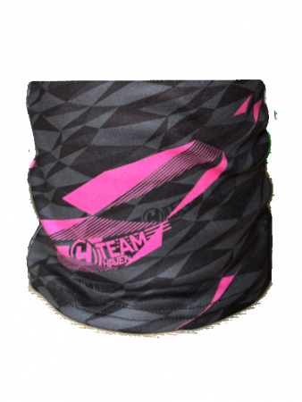 šátek-tunel HAVEN TEAM ICY černo/růžový