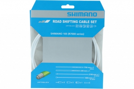bowdeny+lanka Shimano R7000 SP41+RS900 OPTISLICK set bílý