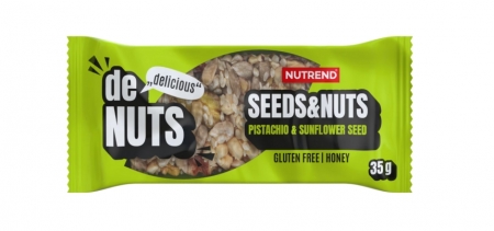tyčinka Nutrend DeNuts Seeds&Nuts pistácie+slunečnice 35g