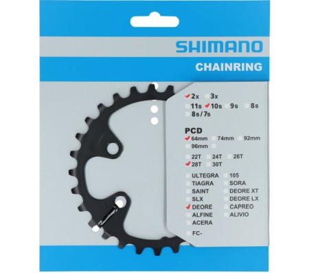 převodník 28z Shimano Deore FC-M6000 2x10 4 díry