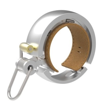 zvonek Knog Oi Bell LUXE stříbrný velký