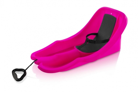 kluzák plastový Plastkon Baby rider růžový