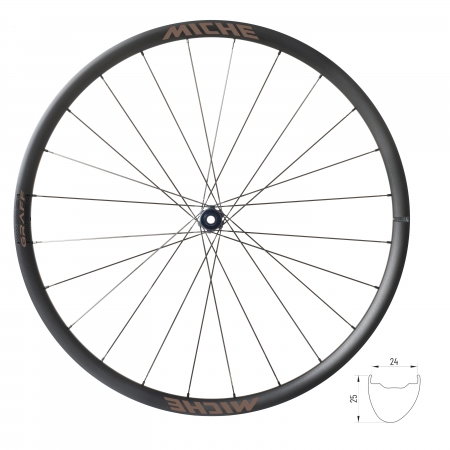 kola gravel MICHE GRAFF 25 SH plášťová, hliníková