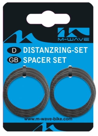 podložky AH M-Wave Al 11/8 5mm černé 6ks