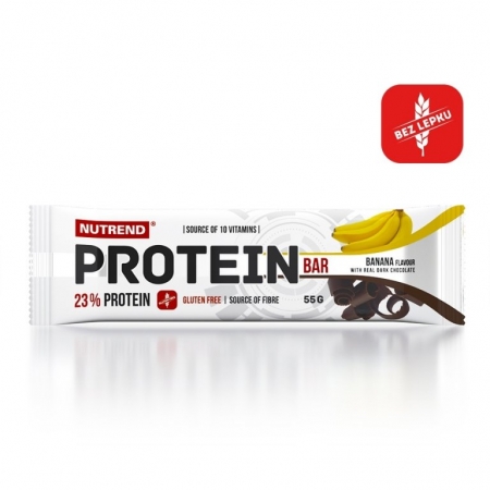 tyčinka Nutrend PROTEIN BAR banán 55g exp. 06/26