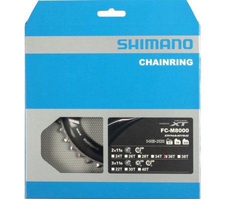 převodník 36z Shimano XT FC-M8000 2x11 4 díry