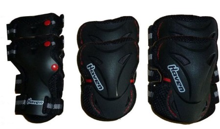 chrániče HAVEN Optimum Skate černý set