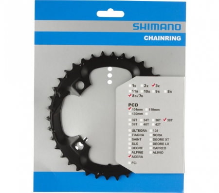 převodník 38z Shimano Acera FC-M361 3x7/8 4 díry