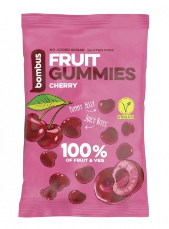 bonbony Bombus 100% ovocné 35g třešeň