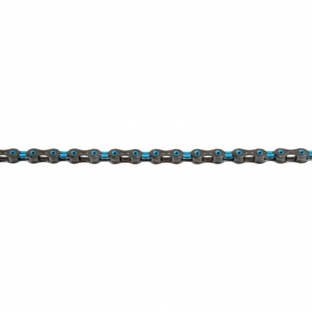 řetěz KMC DLC11 černo-modrý 118čl. BOX