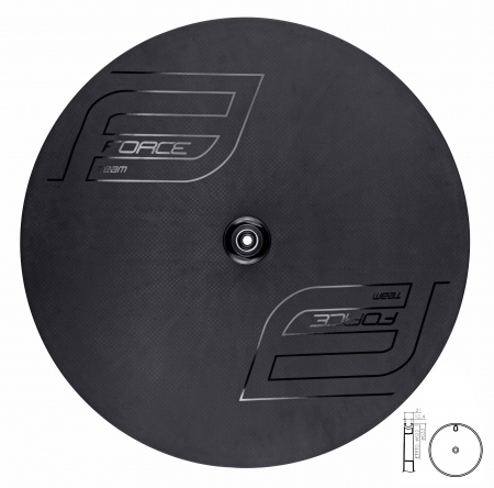 kolo-disk FORCE zadní plášťový karb. pro kot.brzdu