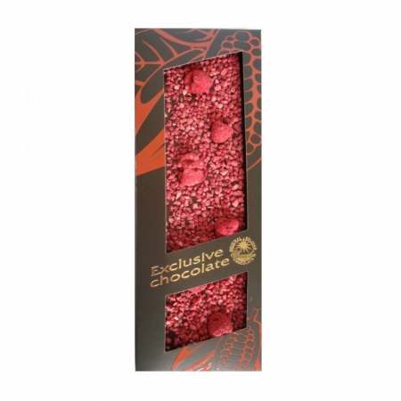 čokoláda T-severka hořká s malinami 120g