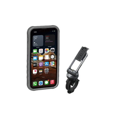 obal na mobil TOPEAK RIDECASE pro iPhone 13 Mini černá/šedá