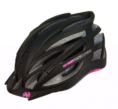 přilba HAVEN Toltec LUMIERE černo/růžová