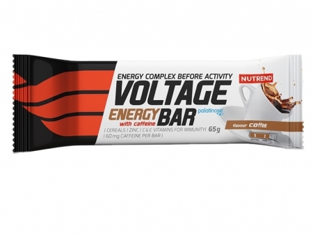 tyčinka Nutrend Voltage with caffeine káva 65g