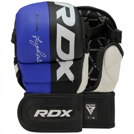 sparring rukavice RDX T6 MMA modré