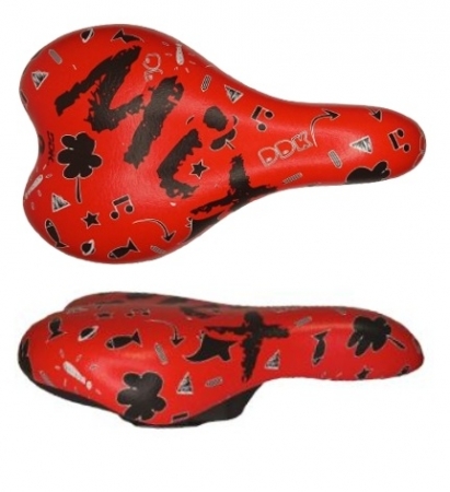 sedlo dětské DDK D207C červené