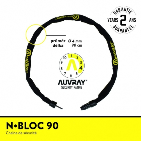 zámek Auvray N-Bloc 4x900mm kódový