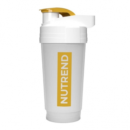 šejkr Nutrend 700ml transparentní se zlatým logem