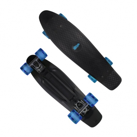 skateboard muuwmi NoRules ABEC 5 FUN černo/modrý