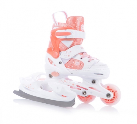 brusle kolečkové/zimní dětské Tempish RS TON GIRL DUO LED roztahovací