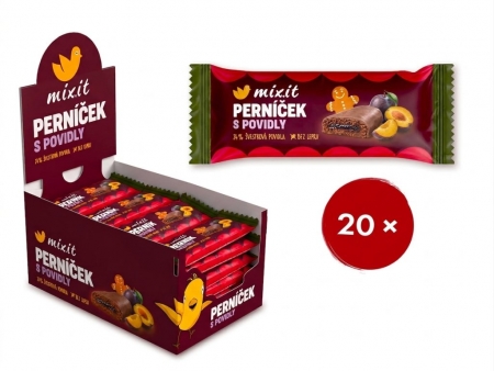 perníček s povidly v mléčné čokoládě Mixit 36g