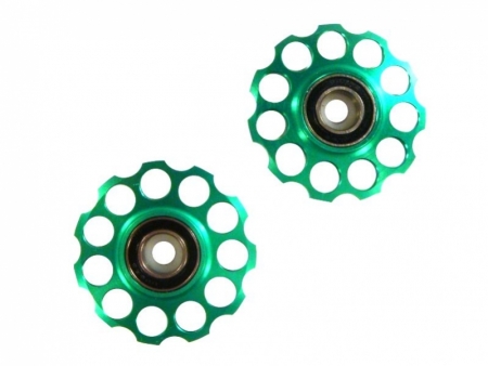 kladky přehazovačky ShamanRacing 11z. zelené