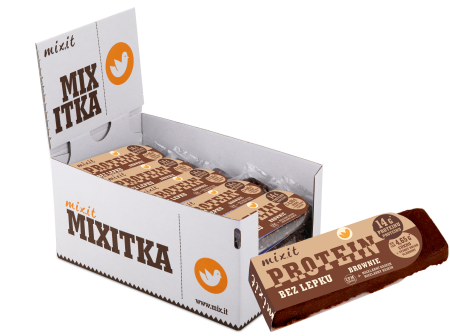 tyčinka Mixit bez lepku brownie 43g