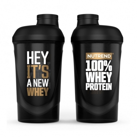 šejkr Nutrend 600ml 100% Whey Protein černý
