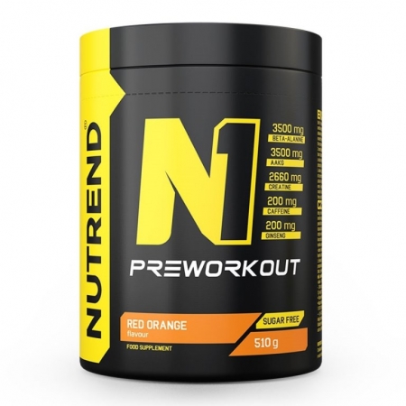 nápoj Nutrend N1 PRE-WORKOUT 510g červený pomeranč