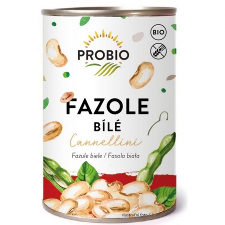 fazole bílé Cannellini sterilovaná PROBIO 400g