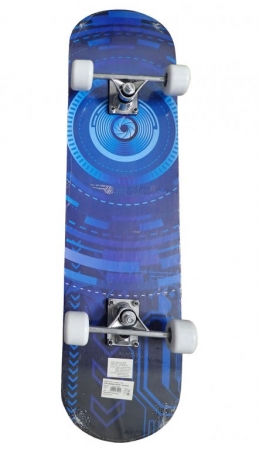 skateboard sportovní s protismykem modrý