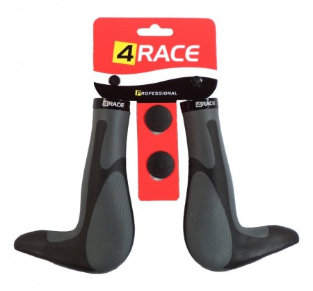 gripy+rohy 4RACE 113mm černo-šedé