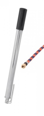 hustilka VELOBEL chrom s moto hadičkou (plastová ručka)