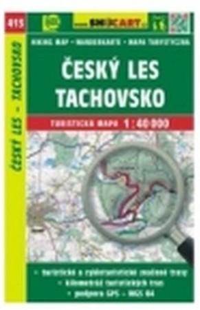 mapa cyklo-turistická Český les,Tachovsko,SH413