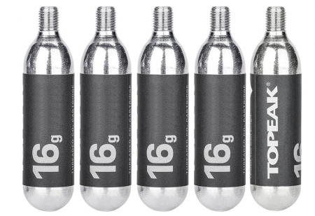 bombička hustilky TOPEAK CO2 16G s rukávkem - 5ks