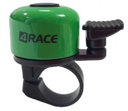 zvonek 4RACE mini zelený na kartě