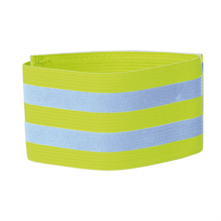 páska reflexní elastická na suchý zip žlutá