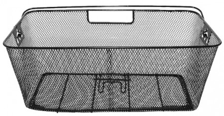 koš nosičový XL drátěný černý
