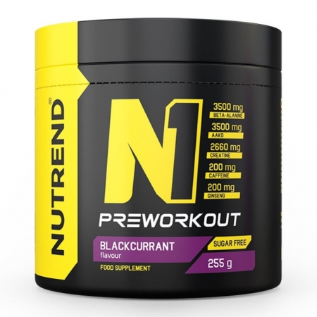 nápoj Nutrend N1 PRE-WORKOUT 255g černý rybíz